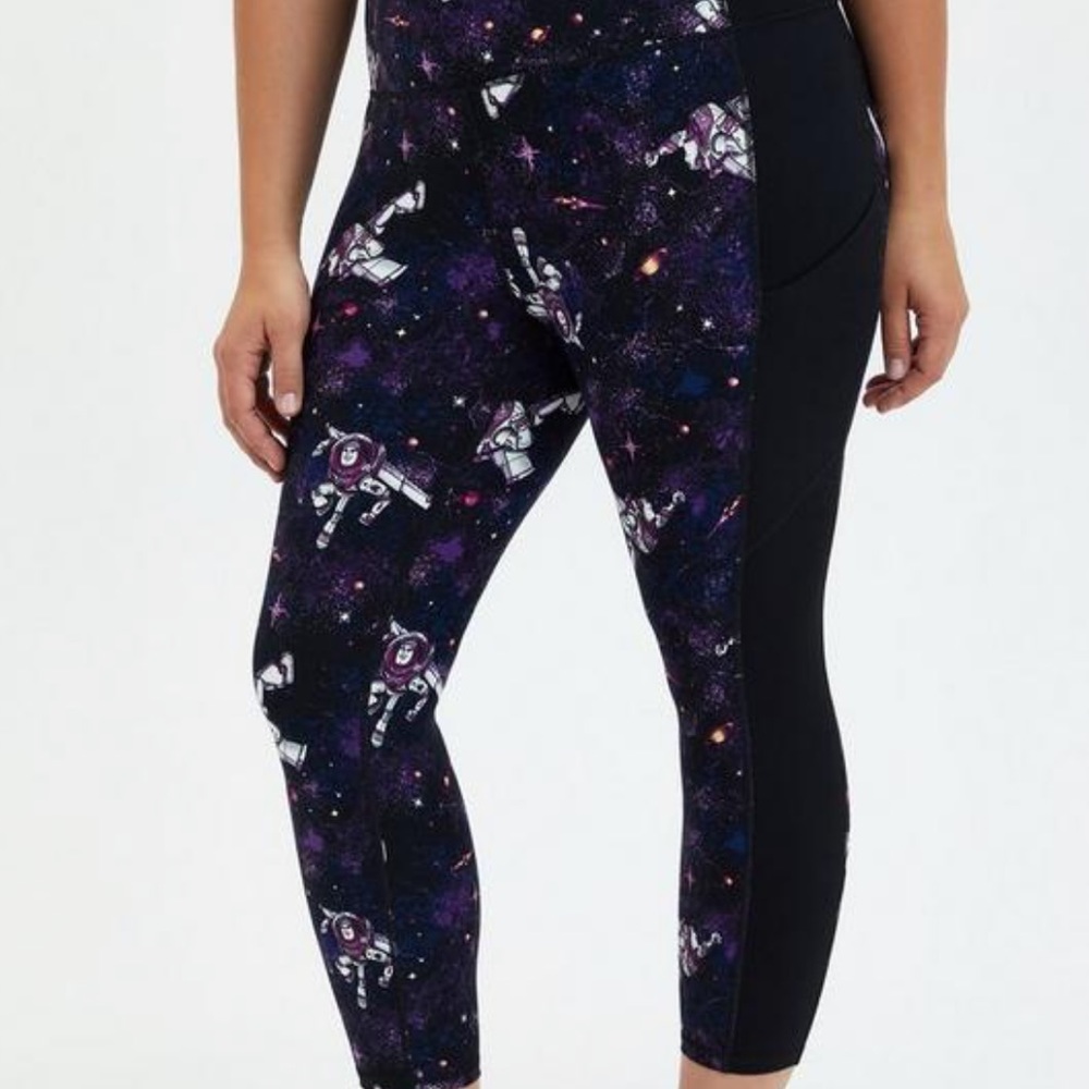 Torrid Disney Pixar Toy Story Buzz Lightyear Galaxy High-Rise Crop Legging - Picture 2 of 8